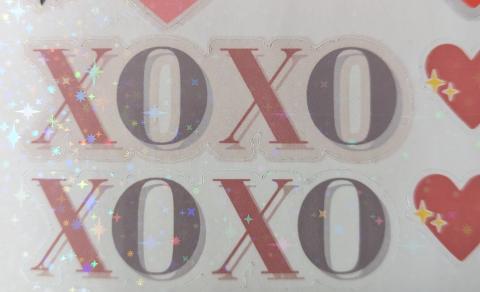 An image of the stickers on a sticker sheet I created.